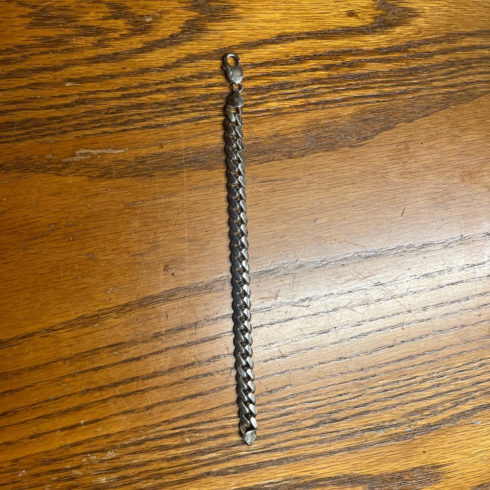 Men's Silver Chain Bracelet